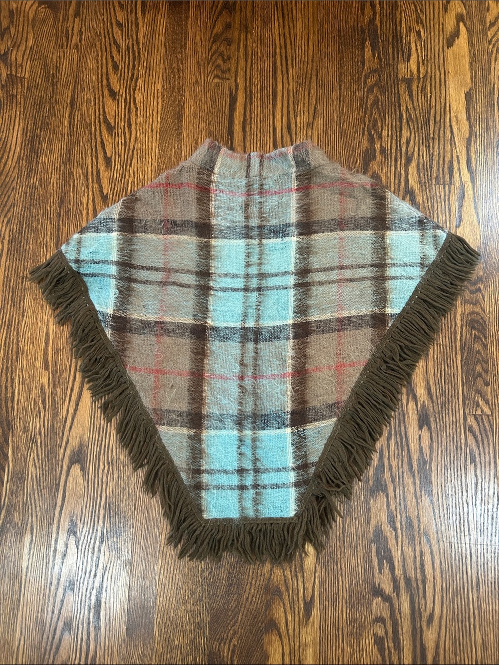 Vintage 70s Mohair and Wool Poncho Style Sweater